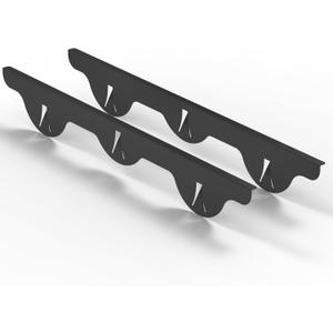 Lindas Essentials Stove Gap Covers Stainless Steel (2 Pack), 316 Stainless Steel Stove Gap Covers Heat Resistant Oven Gap Filler Seals Spaces Between Stovetop and Counter (23.4 Inches, Black (Steel))