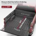 OEdRo Soft Tri-Fold Truck Bed Tonneau Cover Compatible with 2015-2025 Chevy Colorado/GMC Canyon with 5.2 ft Bed, Folding
