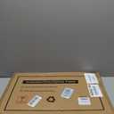 GraduationMall 11x19 Mahogany Diploma and Photo Frame for 8.5x11 Certificate,5x7 Picture,Real Glass,Black over Gold Double Mat, 13x21.5x1.5 inches