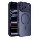 Symcele Designed for iPhone 17 Pro Max Case, Compatible with MagSafe, [Camera Protection] [15FT Military Drop Protection] Shockproof Translucent Matte Anti-Slip Phone Case, 6.9", Deep Blue