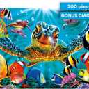 Buffalo Games - Tiny Bubbles - 300 Piece Puzzle for Adults - Oversized, Easy-to-Hold Pieces - Steve Sundram Ocean Scene - Premium Giftable Jigsaw