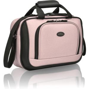 U.S. Traveler Rio 14" Travel Tote Bag, Lightweight 1200D Carry-On Bag for Women & Men, Parent SKU (Pink)