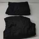 Surmente 2 Pack Black Tablecloth 90 x 132-inch Rectangular Polyester Table Cloth for Weddings, Banquets, or Restaurants