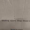 Dog Door for Sliding Glass Door, Adjustable Height 75 3/5" to 80", Aluminum Frame Sliding Door Dog Door Insert, Suitable for Medium Dogs Up to 30 lbs (Medium, White)