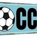 Soccer Posters For Boys Bedroom Soccer Decor Soccer Dr Tin Sign Soccer Gifts For Men Soccer Street Signs For Bedroom Soccer Wall Art Football Room Decor For Boys Bedroom Soccer Decorations 4x16 Inch