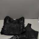 Charmian Women's Steampunk Gothic Heavy Strong Steel Boned Corset with Zipper