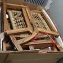 Outsunny Outdoor Rocking Chair Set of 2, Acacia Wood Outdoor Rockers with Armrests, Rattan Wicker Back and Seat, Patio Wooden Rocking Chair Set for Garden, Balcony, Porch, Khaki