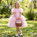 LAURMOSA Flower Girl Shoes Kids High Heels Mary Jane Flats Cute Pearl Rhinestones Girls Dress Pumps Shoes for Church Wedding Party Little Big Kids. size 13