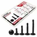 9 x Black Truss Head Self Tapping Screws for Metal Stainless Steel 410 Pack of 60 (#8x1/2, #8x3/4,#8x1,#10x1,#10x1-1/2)5 Sizes Sheet Metal Screws Self Drilling Screws Rust & Wear Resistant