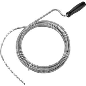 Metal Drain Snake, 10 ft Thin Auger for Sink, Shower & AC Line