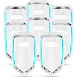 2026 Upgraded Air Ionizer Purifier for Home, Plug-in Negative Ion Generator Air Freshener for Bedroom Bathroom Kitchen Pet Room, Quiet Filterless Ionic Air Cleaner for Smoke Dust, 8 Pack