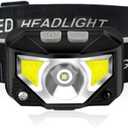Rechargeable Headlamp,USB Rechargeable,Headlight with Sensor Control,6 Light Modes, with Red Warning Lights,IPX4 Waterproof, Headlamps for Adult Kids Outdoor Camping Running Cycling Hunting Fishing