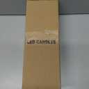 2 x Christmas Flameless Taper Candles, Christmas Deer LED Taper Candles with Timer, 2 Pcs Christmas Deer LED Flameless Candlesticks with 3D Flame for Home Decor(0.79 x 11.4)