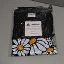 Cute Boho Floral Graphic T-Shirt for Women Vintage Daisy Wildflower Print Tee Trendy Summer Casual Tops (Medium, Black)