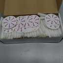 200 Church Candles with Drip Protectors for Devotional Candlelight Vigil Service, Box of 200 Candles,5" H X 1/2" D, No Smoke,Unscented White.