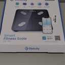 Etekcity Smart Scale for Body Weight, FSA&HSA Eligible, Bathroom Digital Weighing Scale with BMI, Body Fat, Muscle Mass, Accurate Bluetooth Home User Health Equipment Sync Apps, LED, Tempered glass (11 x 11 inches, Black)