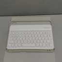 kenke for iPad 11/10th Gen Case with Keyboard 11/10.9 inch 2025 A16/2022, Detachable Wireless Bluetooth Keyboard Case Thin & Light with Built-in Left Side Pencil Holder, White Square Keycaps (Gray)