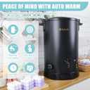 TOAUTO Commercial Wax Melter for Candle Making 15Qts Large Electric Wax Melting Pot for Candle Making Business with Temperature Control & Quick Pour Spout 110V / 1100W