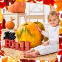 Fall Table Decorations for Home Hello Fall Sign Thanksgiving Wooden Autumn Tabletop Sign Blocks Table Centerpieces for Harvest Festival Mantel Home Display Party Supplies