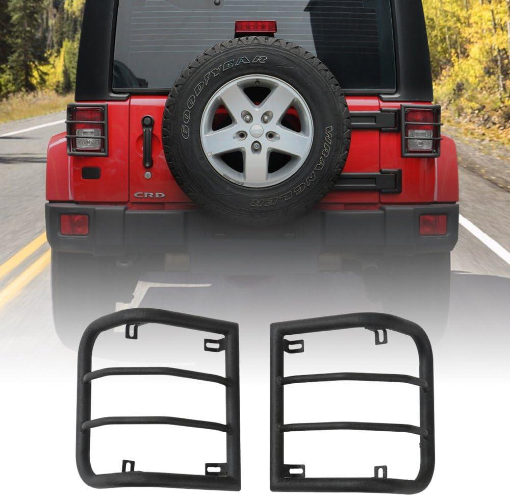 Rear Tail Light Cover Guard Protector for Jeep Wrangler JK JKU Rubicon Sahara 2007-2018