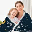 GEEMBI Birthday Gifts for Mom - Mama Bear Blue Blanket Hoodie 47x72 in - Mom Birthday Gifts from Daughter Son Husband, Mama Gift Ideas, Gift for Mother Grandma Wife, Hoodie Blanket for Women