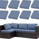 Outdoor Cushion Covers Set,8PCS Patio Furniture Couch Seat Slipcovers, Replacement for Sofa Sectional Chair(CoverOnly)