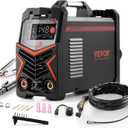 VEVOR TIG Welder, 205A 3-In-1 Welding Machine (Large LED Display)- DC TIG/DC Pulse TIG/MMA(Stick), 110&220V Dual Voltage Electric Welder with IGBT Inverter High-Frequency Start