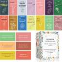 100 Positive Affirmations Cards for Women With Thought Provoking Questions on the Back, Inspirational Daily Affirmation Card for Women Self Care and Meditation, Unique Motivational Gift