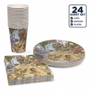Table Setting Napkin, Plate, and Cup Set