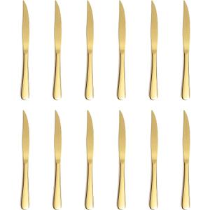 12-piece Gold Steak Knives, Knives Set Of 12, Stainless Steak Knives, Serrated Butter Knife, Dinner Knives Set, dishwasher safe