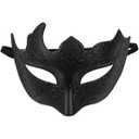 NIYANGLE Venetian Masquerade Half Face Mask for Men Women Steampunk Mardi Gras Costume with Elegant Painted Design Comfortable Fit for Halloween Carnival Party