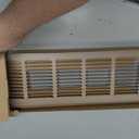 HVAC Premium 20'' x 6'' [Duct Opening] Flat Stamped Steel Return Air Grille - Sidewall and Ceiling - HVAC Vent Duct Cover - Brown [Outer Dimensions: 21.75''w X 7.75''h]