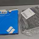 PHILTOP Cabin Air Filter w/Activated Carbon, Compatible with CF11855 Mercedes-Benz GLC300, C300, E300, E400, E450, G63 AMG, C43 AMG, GLC350e, CLS450, G550, C450 AMG, GLC43 AMG, E53 AMG, C400, SL63 AMG
