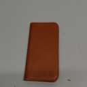 SHIELDON Detachable Genuine Leather Wallet Case for iPhone 17 6.3-inch | 2-in-1 | Wireless Charging | Magnetic Closure | RFID Blocking Credit Card Slot | Kickstand | Full Protection | Retro Brown