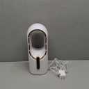 Desk Fan Bladeless, 11.8 Inch Office Fan Small, Quiet, 3 Speed Adjustment, Touch Control, Easy to Clean, Desk Fans Small Quiet, Ideal for Office, Living Room, Bedroom (White/Gold)