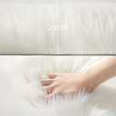 Ashler Faux Fur Rug, White Area Rugs, Fluffy Sheepskin Fur Rug, Fuzzy Ultra Soft 2.3 x 3.3 Ft Rugs, Machine Washable Shag Rug, Nursery Throw Rugs for Bed, Living Room