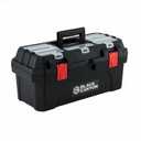 Black Canyon 16 inch Portable Steel Tool Box 16-1/ 8 in (19 in × 9.6 in × 8.3 in")