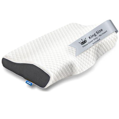 Derila King Size Pillowcase | Designed to Keep Your Derila Memory Foam Pillow for snoring Relief Covered and Protected with This Crisp, Clean, White Pillowcase Made from Premium Materials
