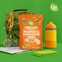 Go Raw Organic Sprouted Pumpkin & Sunflower Seeds, 10 oz, Sea Salted, Keto, Kosher, Superfood (EXP 07/08/26)