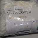 HAOMAIJIA Chenille Couch Cover Sofa Covers for 1 Cushion Couch Washable sectional Couch Covers for Dogs pet Furniture Protector Couch Cover Blanket for Living Room (Off White, 71"x91")