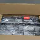 Haturi Vacuum Stand for Dyson V15 V12 V11 V10 V8 V7 V6, Metal Storage Holder for Cordless Vacuum & Accessories, Compatible with DC30 DC31 DC34 DC35 DC58 DC59 DC62 DC74, Black (With Rectangular Base)