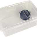 OMEM Portable Reptile Terrarium Habitat for Mini Pet Houses Breathable Holes Stackable Container (XS)