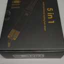 5 in 1 Hair Dryer Brush Set,Professional Negative Ionic Hot Air Styler, Air Curling Wrap Styler,Detachable Blow Dryer Brush With Auto Wrap Curlers,Hair Styling Tools For Straight/Curl/Drying/Smoothing (Champagne Gold)