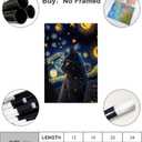 Fyzuf Cat Wall Art Oil Painting On Canvas Poster Cute Cat Cubism Colorful Cute Cats Aesthetic Room Decor Bedroom Bathroom Unframe-style12x18inch(30x45cm)