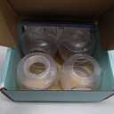 Child Safety Door Knob Cover (4 Pack) Hard-to-Remove Dual-Lock Door Handle Covers for Kids - Reusable Baby Proof Door Knob Locks - Installs Easily, No Tools Needed (Transparent)