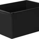 Storex Extra-Large Book Bin, Interlocking Plastic Organizer for Home, Office and Classroom, Black, (71130U06C) (Pack of 6)
