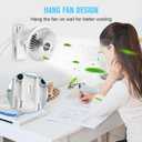 BESKAR Clip on Fan, 360 Rotation Quiet Stroller Fans with Strong Airflow,3 Speeds, Portable Small Fans with Sturdy Clamp,Perfect Personal Cooling Fan for Office Table Bedroom Kitchen