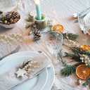 16 Pcs Christmas Berry Stems,7.8 Inch Artificial Champagne Christmas Ornaments Christmas Tree Decor,Xmas Tree Filler Decorations Glitter Berry Stems for DIY Xmas Wreath Wedding Party Decor