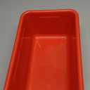 Storex Cubby Bins with Clear Lids, 12.25" x 7.75" x 5.13", Red, Pack of 1