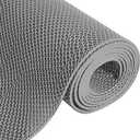 Drainage Mat 3x16 Ft 0.22 Thick PVC Commercial Floor Mat Non Slip Pool Mat S-Shaped Shower Floor Heavy Duty Roll for Wet Area Kitchen Hotels Bars Bathroom Patio Outdoor Indoor Rug (Gray, 3x16 Ft), Grey